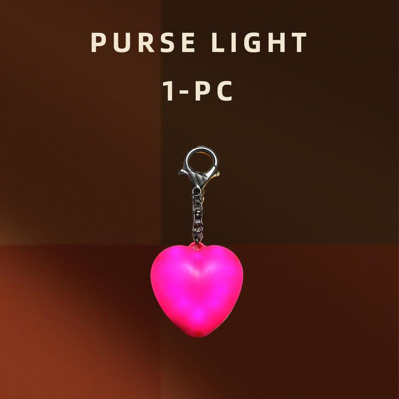 Illuminate Your Style with the Love Wallet Tote Bag: Touch Sensing Light Leather Handbag with Heart-Shaped Glow and Chain Strap for Women